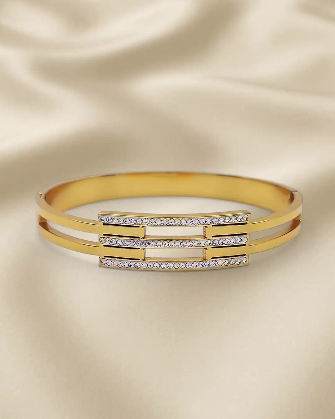 Femelis Gold-Plated CZ Kada – Kada 001 - Image 6